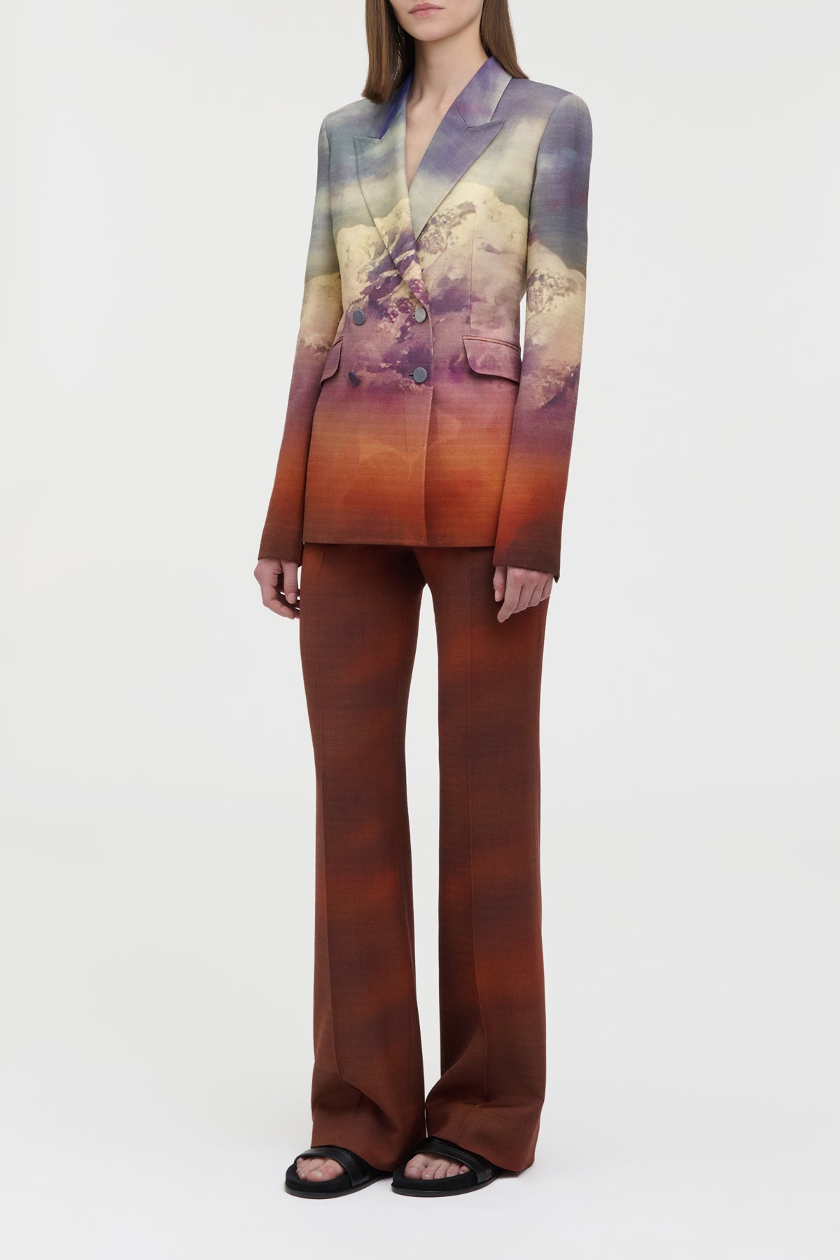 Vesta Flare Pant in Mountain Virgin Wool