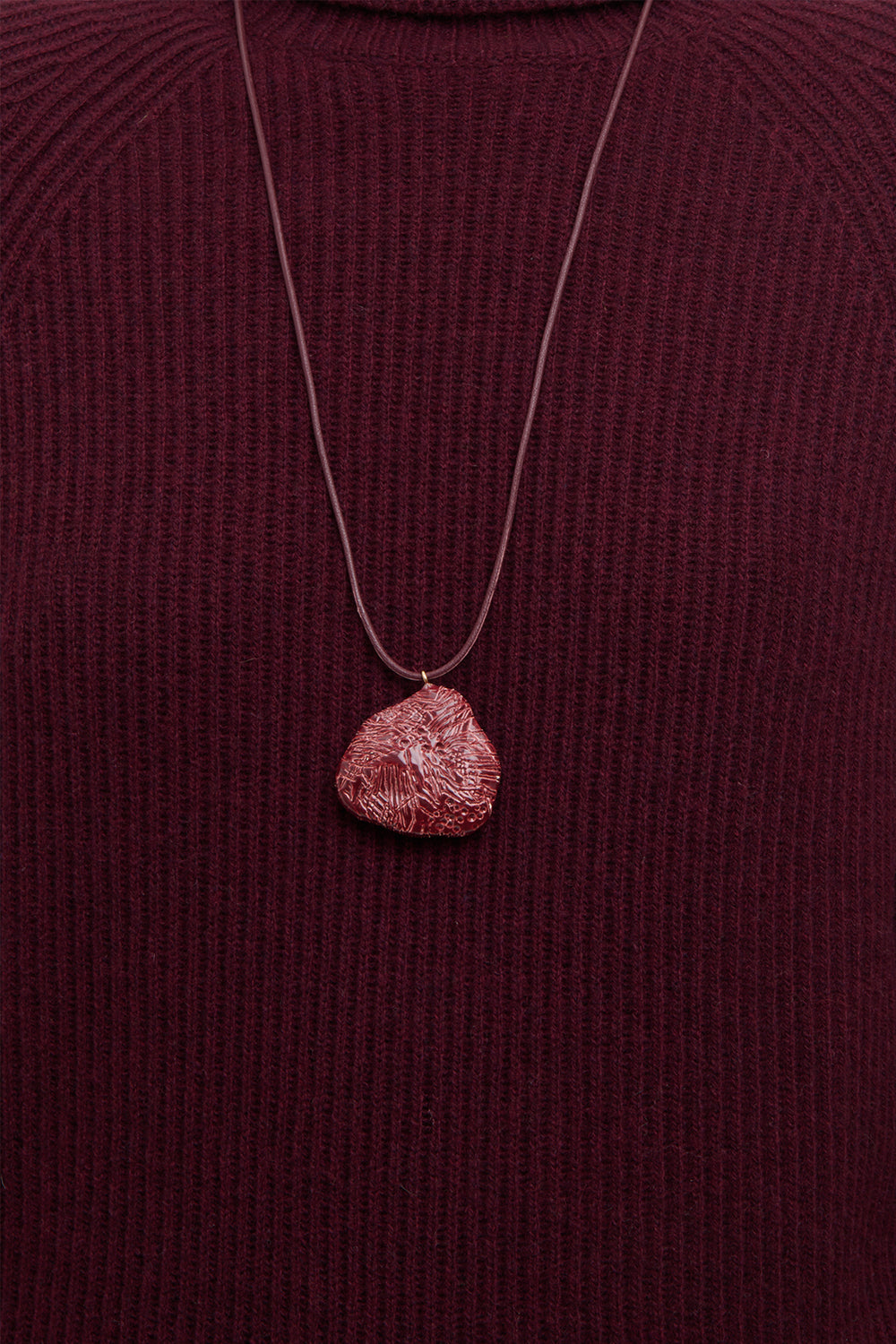 Nugget Necklace in Bordeaux Ceramic
