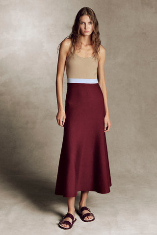 Flaminius Knit Dress in Bordeaux Multi Merino Wool