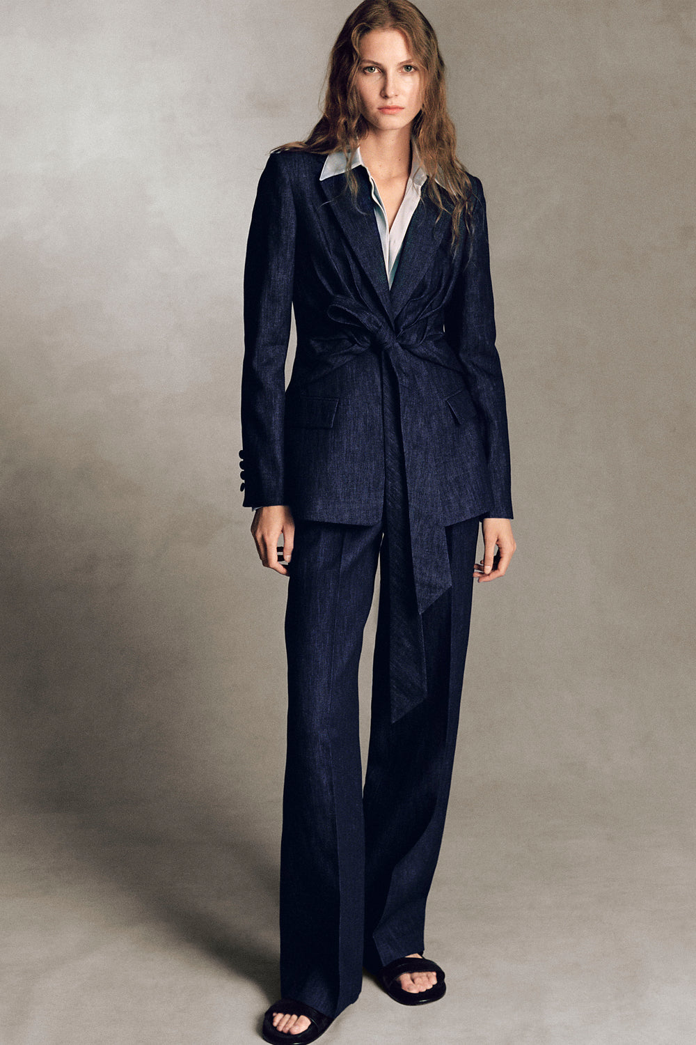 Norman Wide-leg Pant in Recycled Cotton Denim