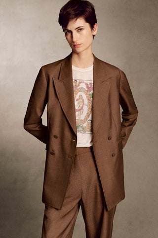 Sayara T-Shirt In World Multi Printed Cashmere