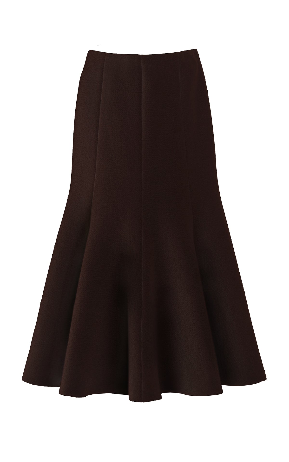 Amy Skirt in Chocolate Recycled Cashmere Felt