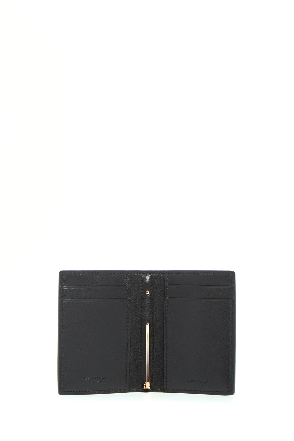 Simple Card Wallet in Black Leather