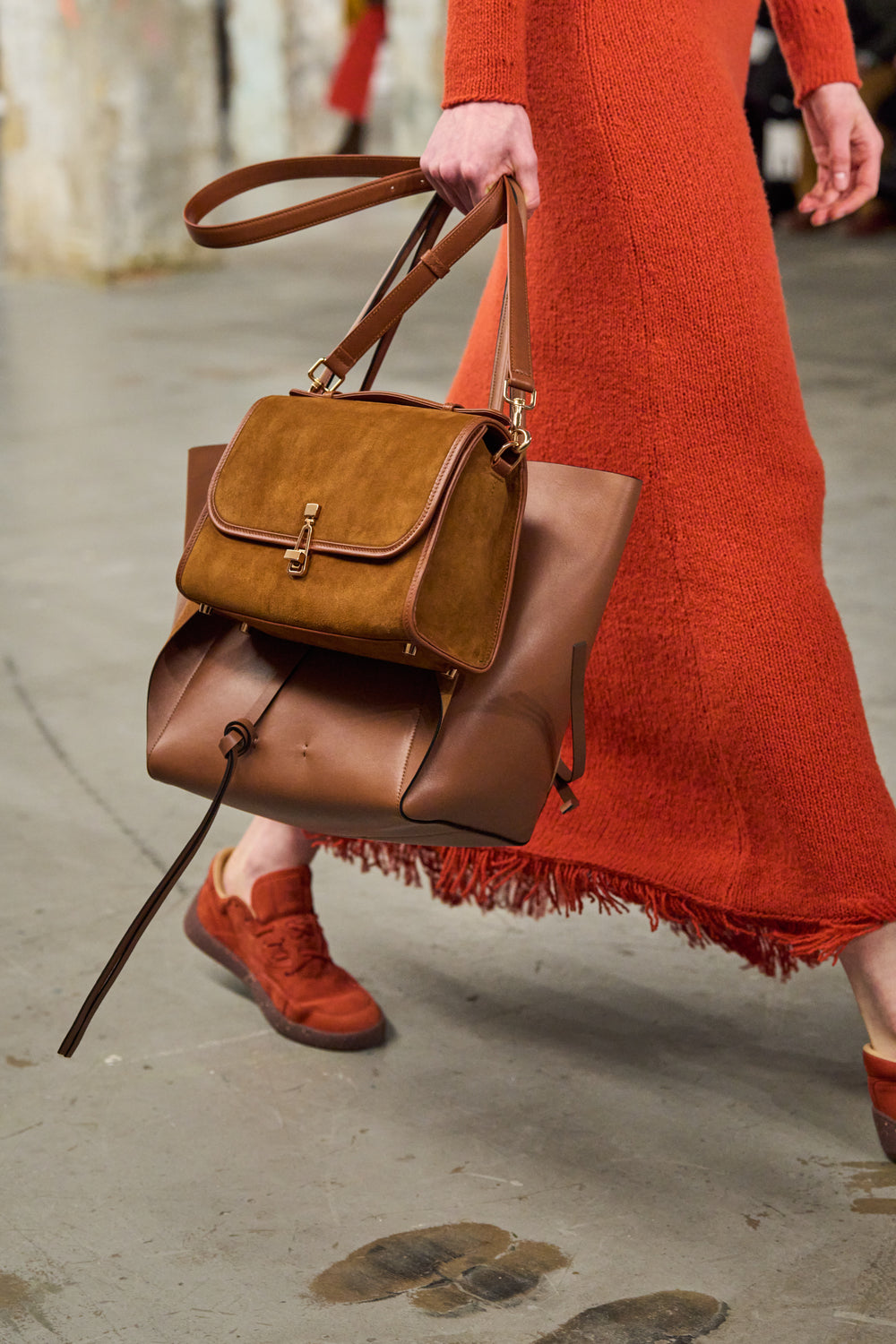 Marija Tote Bag in Cognac Nappa Leather