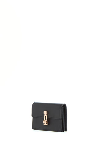 Concertina Card Wallet in Black Leather