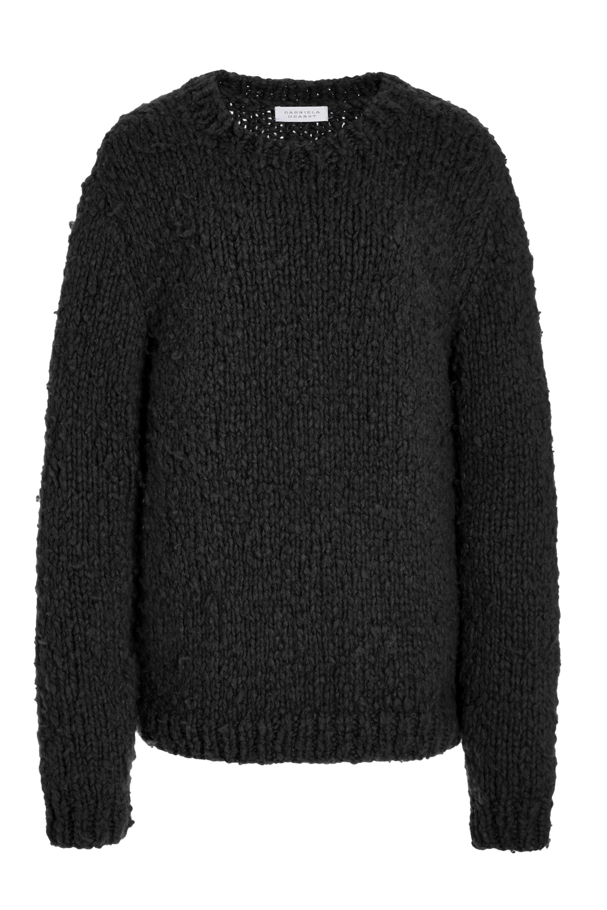 Lawrence Sweater in Black Welfat Cashmere – Gabriela Hearst