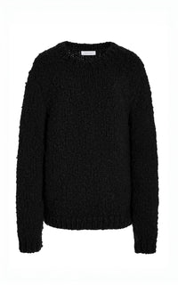 Lawrence Knit Sweater in Black Welfat Cashmere