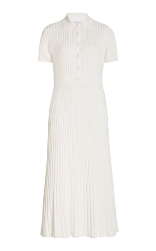 Ivory Cashmere Silk Amor Knit Midi Dress - Product Flat Lay | Gabriela Hearst