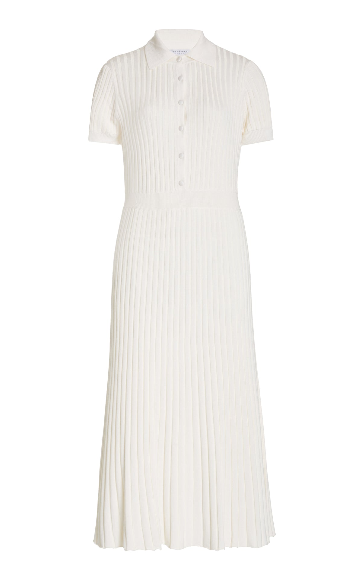Amor Knit Midi Dress in Ivory Cashmere Silk