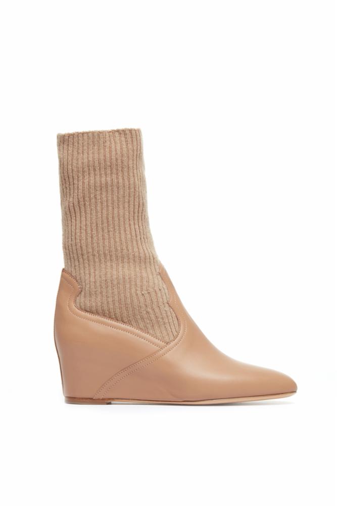 Abner Ankle Boot in Camel Leather