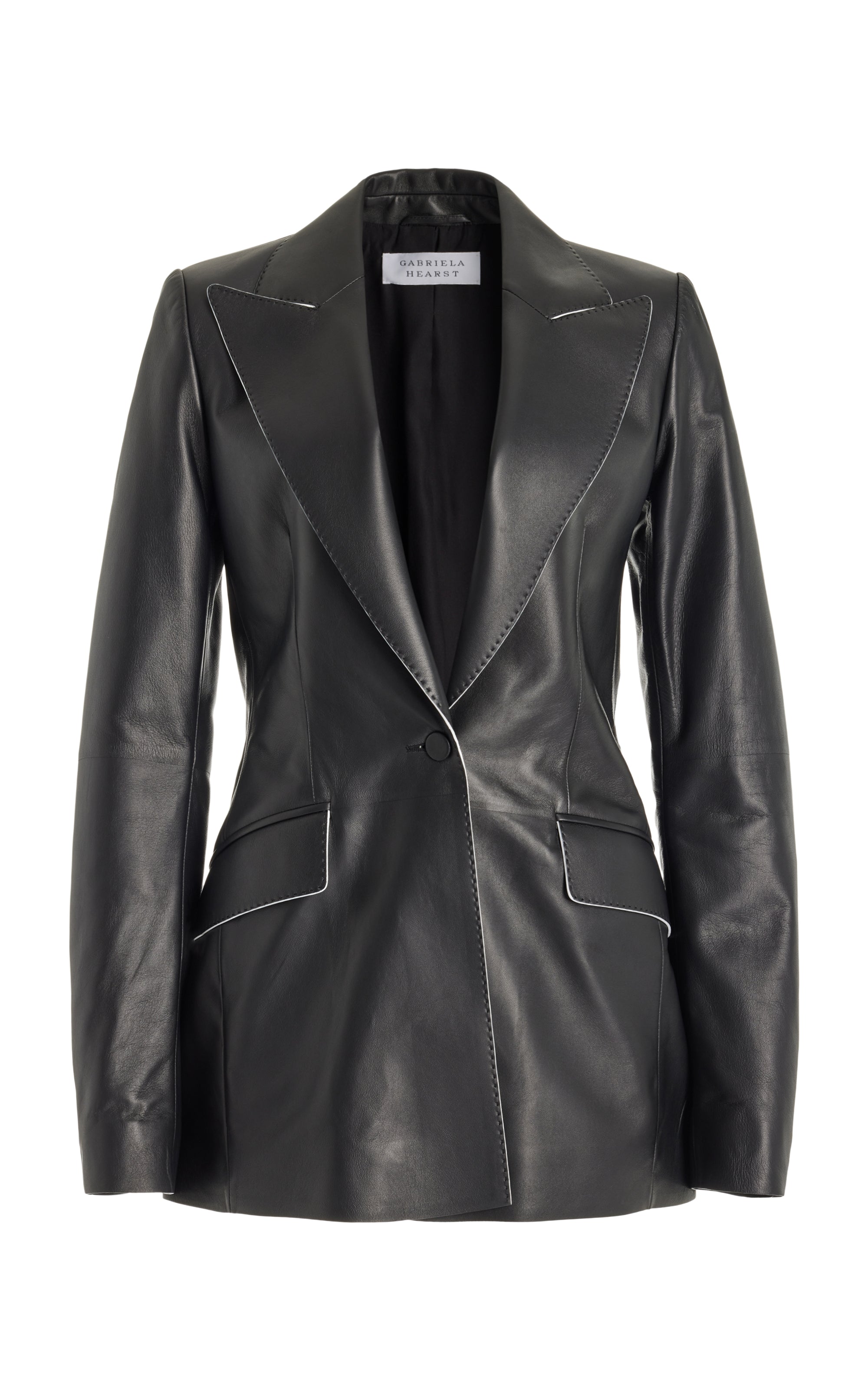 【VIP価格】GABRIELA HEARST Mairi Blazer Mairi Blazer in Ivory Metallic Crinkled Silk – Gabriela Hearst