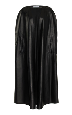 Lindlow Cape in Black Leather