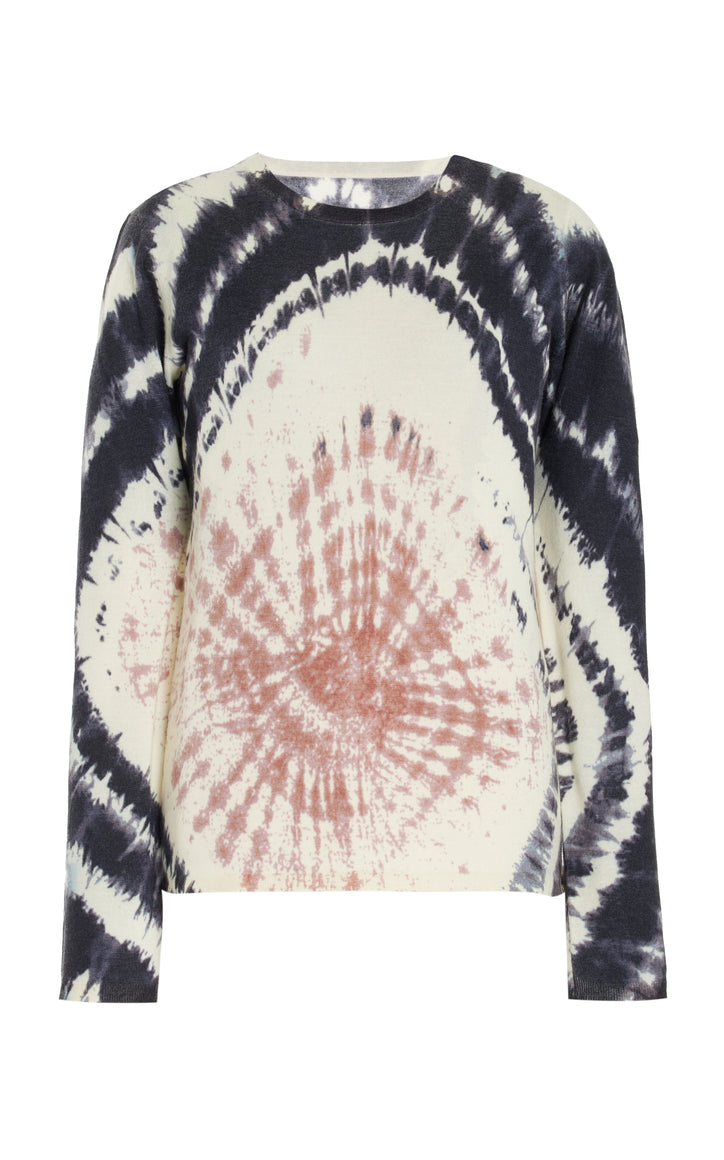 Miller Sweater in Camel Multi Tie Dye Cashmere