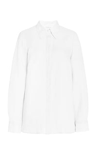 Cruz Shirt in White Aloe Linen