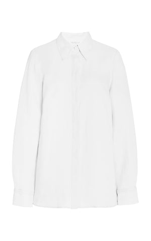 Cruz Shirt in White Aloe Linen