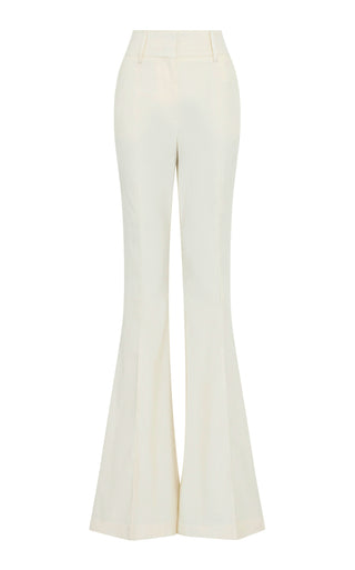 Ianthe Flare Pant in Ivory Sea Island Cotton Corduroy