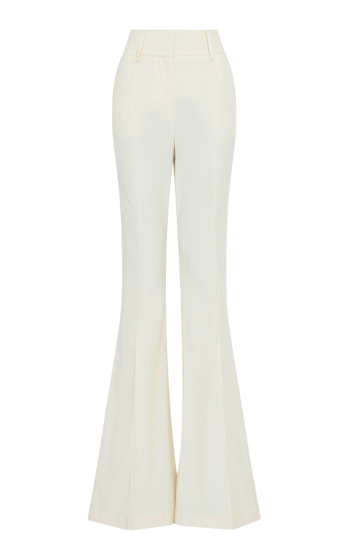 Ianthe Flare Pant in Ivory Sea Island Cotton Corduroy