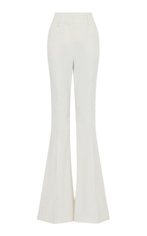 Ianthe Flare Pant in Ivory Sea Island Cotton Corduroy