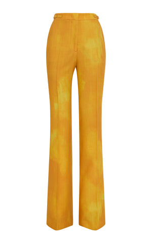 Vesta Flare Pant in Cadmium Yellow Virgin Wool