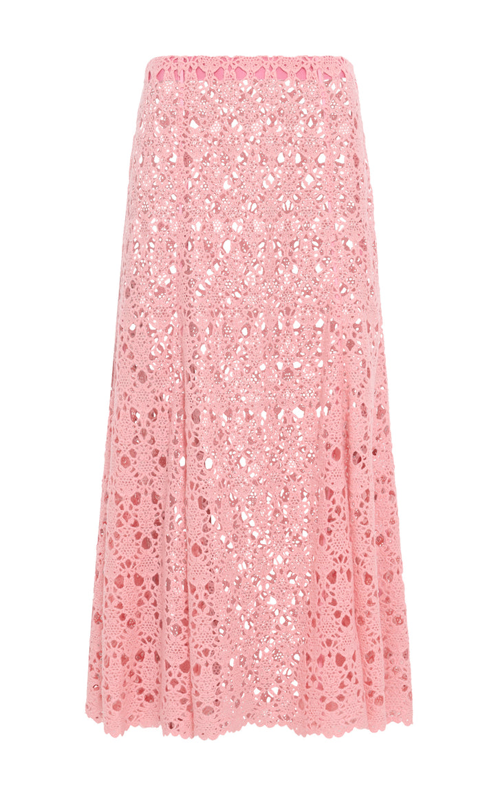 Florence Maxi Skirt in Rosa Cashmere Lace