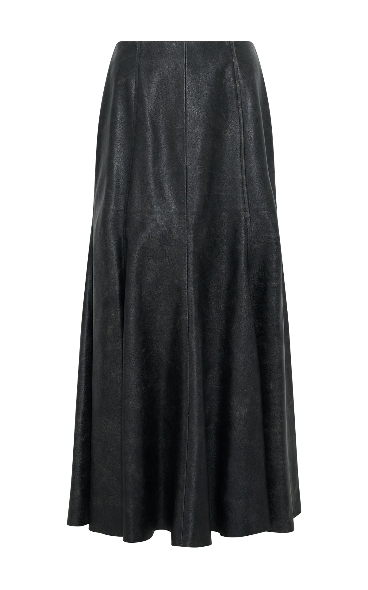 Amy Skirt in Black Leather
