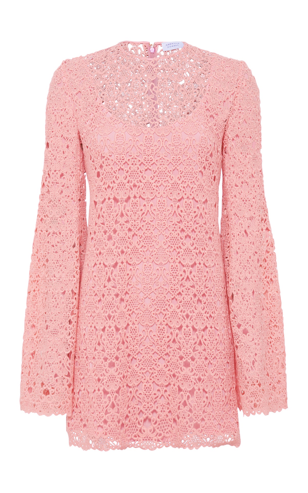 Archie Mini Dress with Lining in Rosa Cashmere Lace