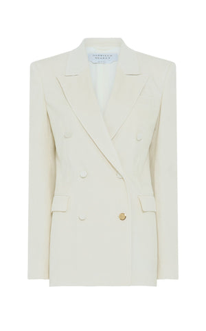 Gavin Blazer in Ivory Sea Island Cotton Corduroy