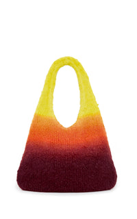 Ino Knit Hobo Bag in Dip Dye Sunrise Welfat Cashmere