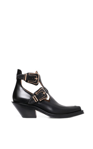 Castro Ankle Boot in Black Leather