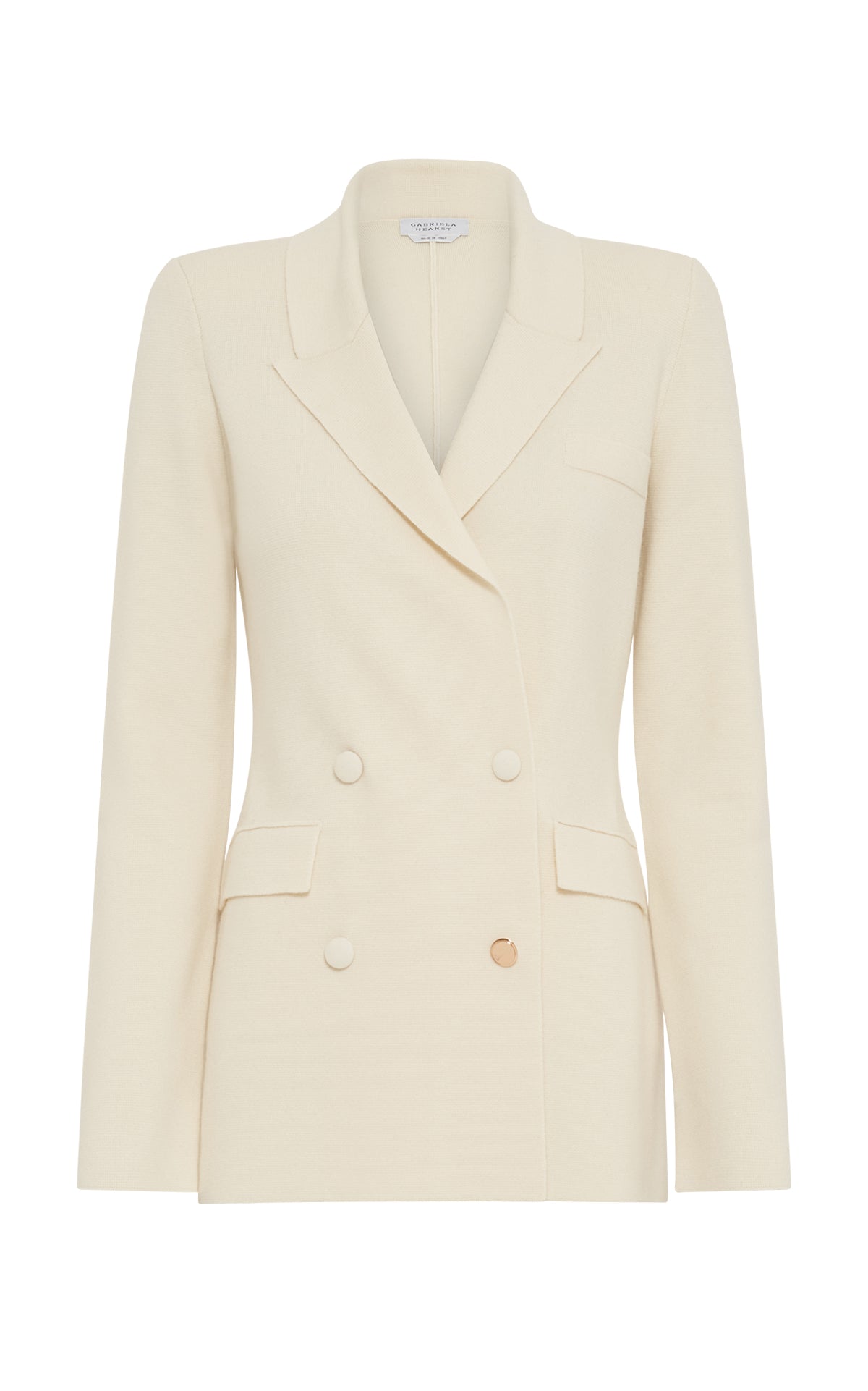 Bowen Knit Jacket in Ivory Wool