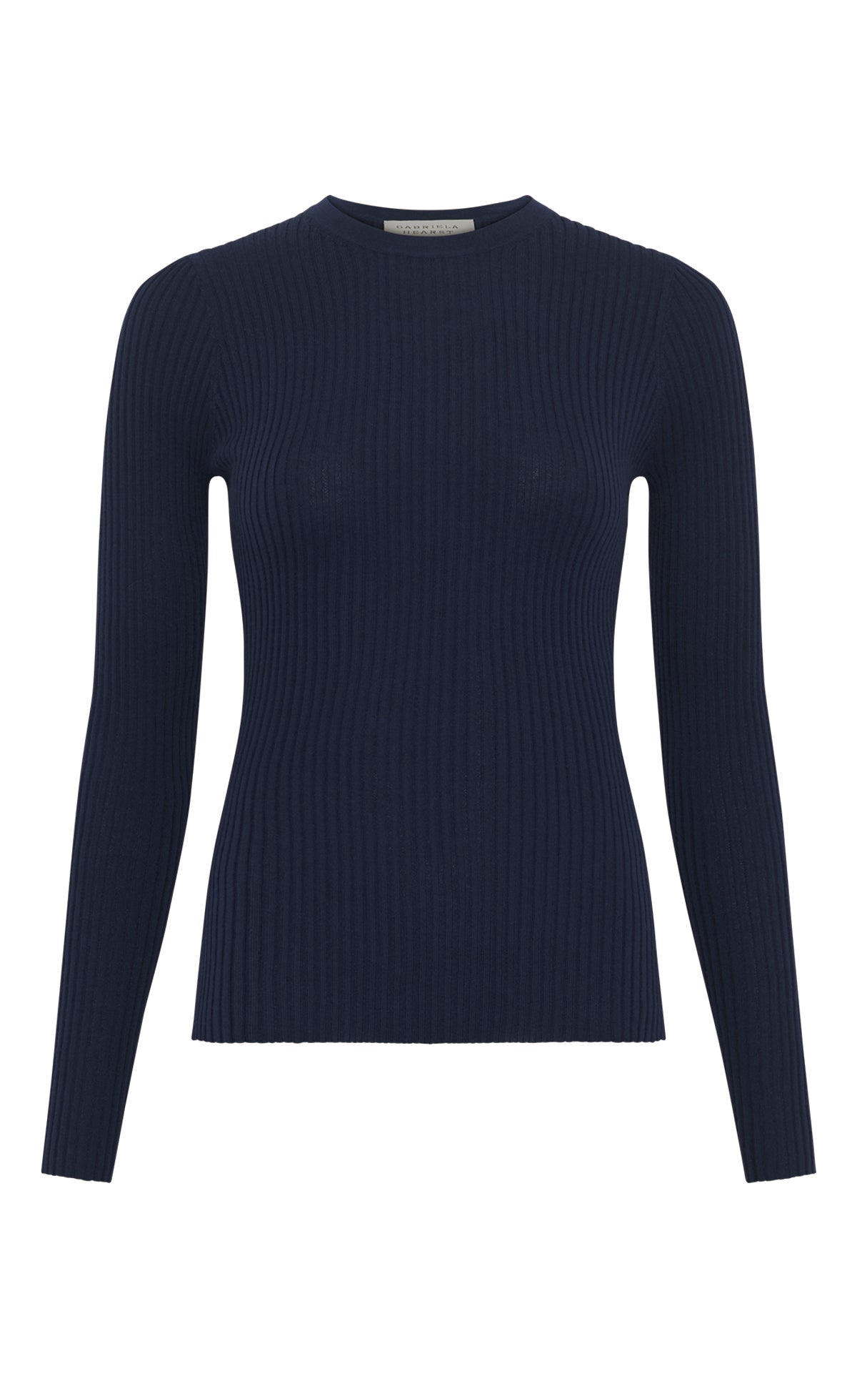Browning Knit Sweater in Electric Navy Cashmere Silk