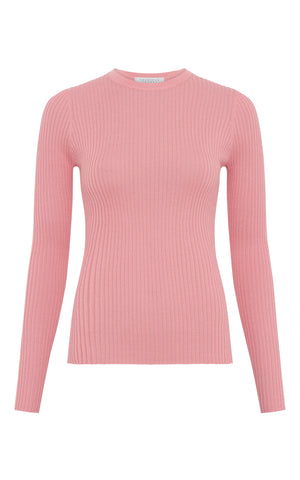 Browning Knit Sweater in Rosa Cashmere Silk