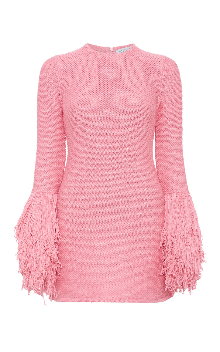 Liam Knit Mini Dress in Rosa Cashmere Silk