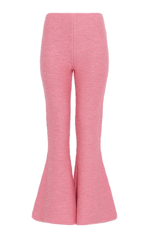 Karpo Flare Cropped Knit Pant in Rosa Cashmere Silk