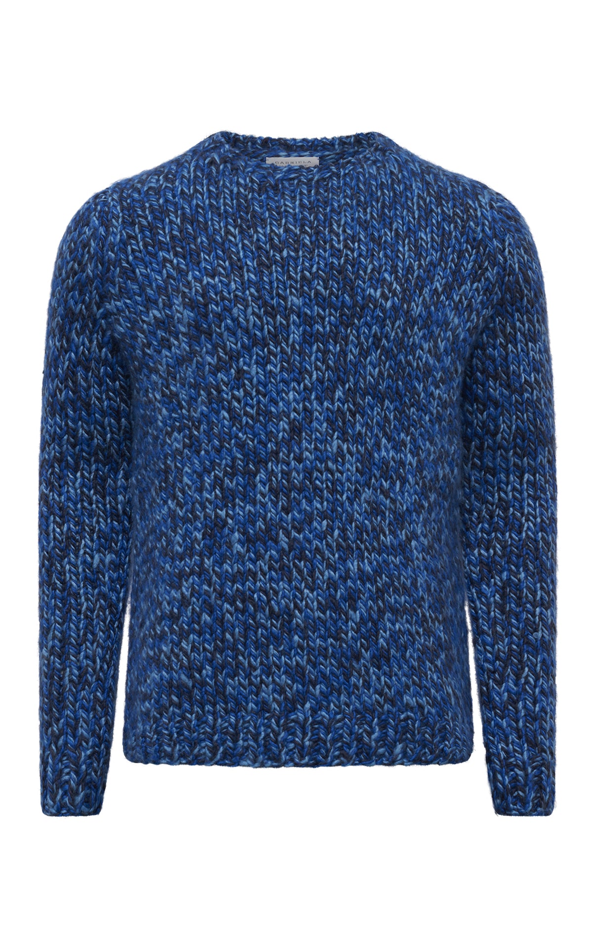 Poros Knit Sweater in Sky, Cobalt & Dark Navy Cashmere