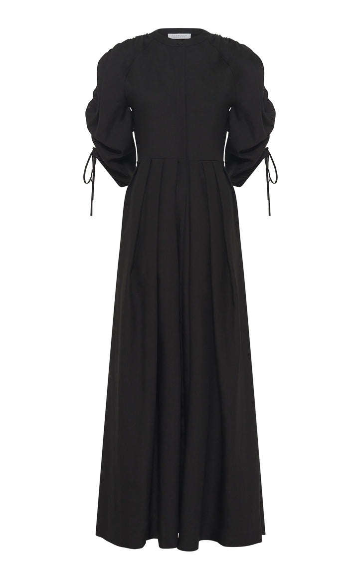 Linnea Dress in Black Linen