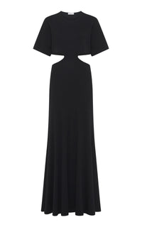 Talia Dress in Black Cashmere