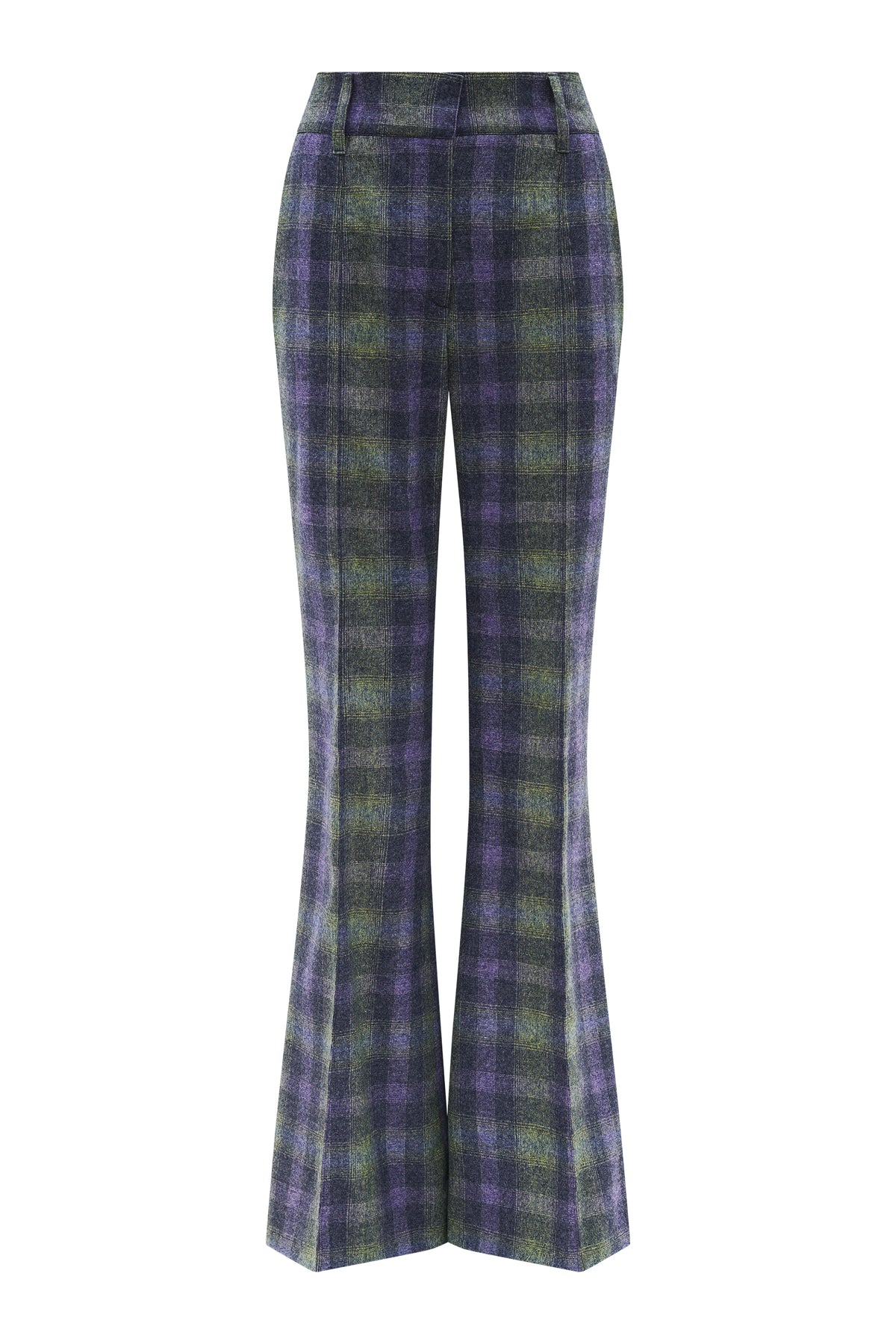 Rhein Pant in Citrine Multi Wool Cashere Plaid