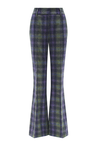 Rhein Pant in Citrine Multi Wool Cashere Plaid