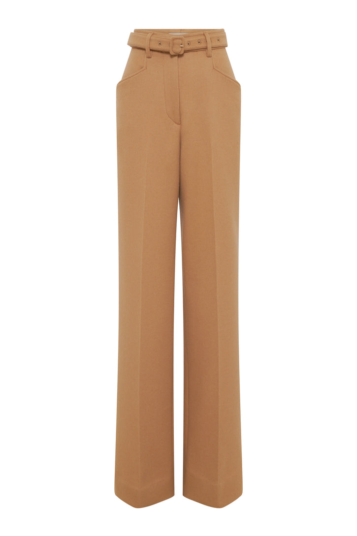 Norman Pant in Camel Multi Cashmere