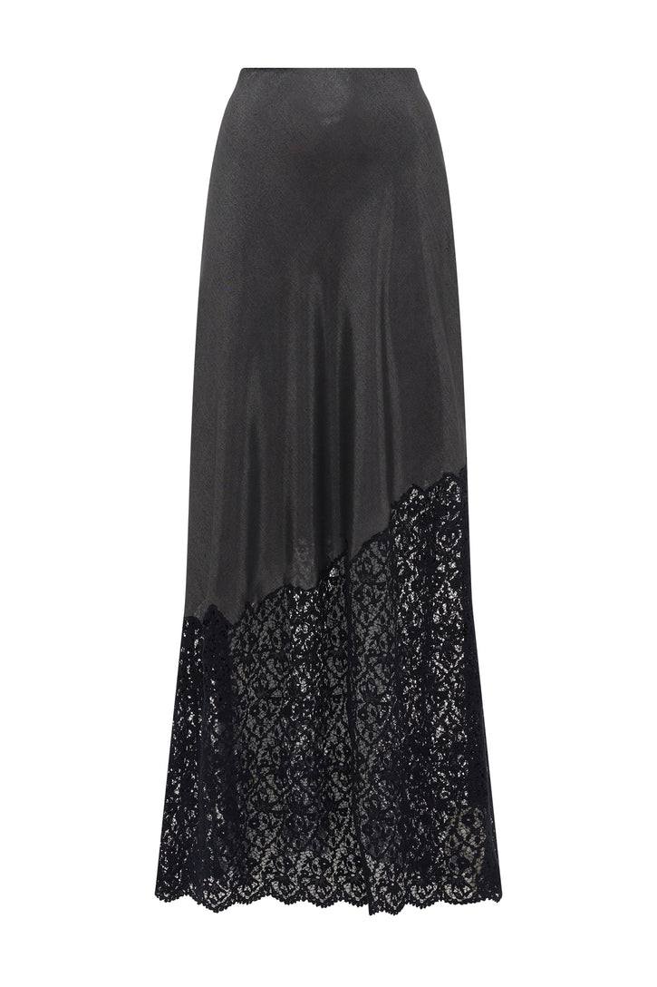 Cuesta Skirt in Foiled Printed Wool