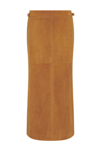 Sere Skirt t in Cashew Suede