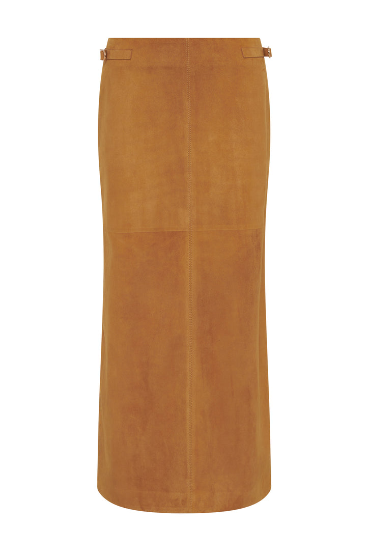 Sere Skirt t in Cashew Suede