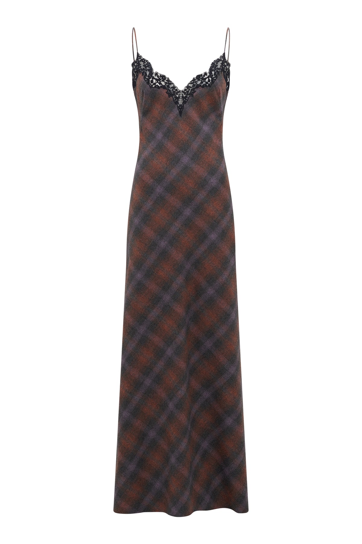 Nesta Dress in Tonic Orange Multi Wool Cashmere