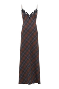 Nesta Dress in Tonic Orange Multi Wool Cashmere