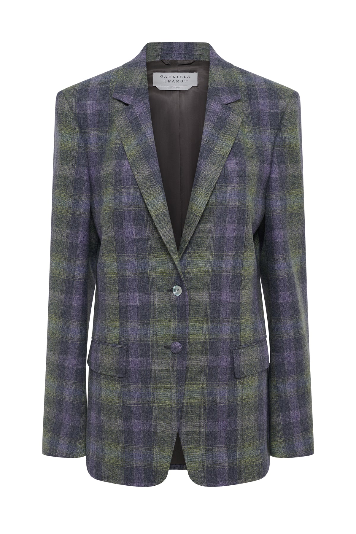Ivy Blazer in Citrine Multi Wool Cashere Plaid