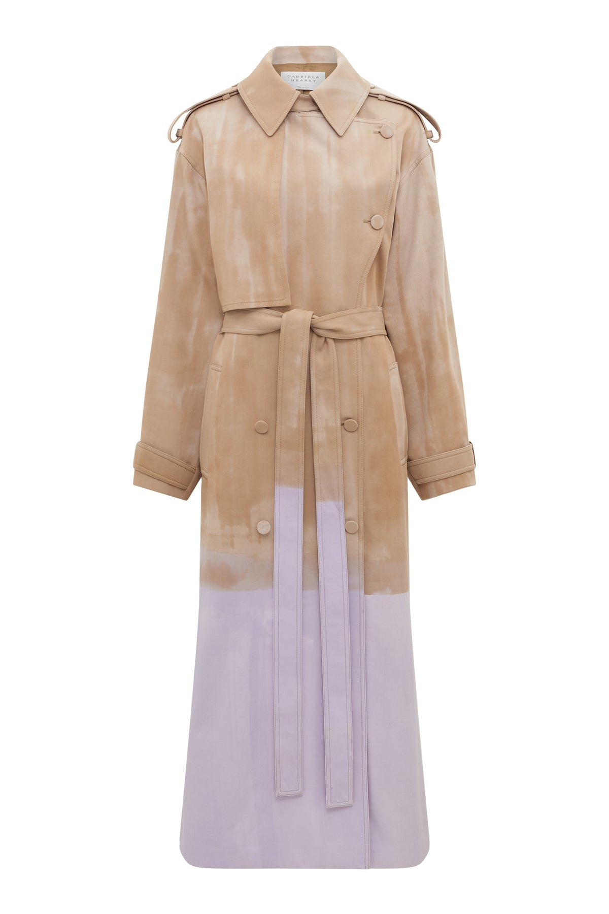 Tellus Coat in Camel Multi Soft Cotton Twill
