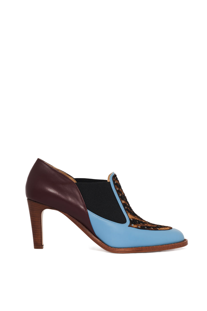 Peter Pump in Bordeaux & Multi Leather