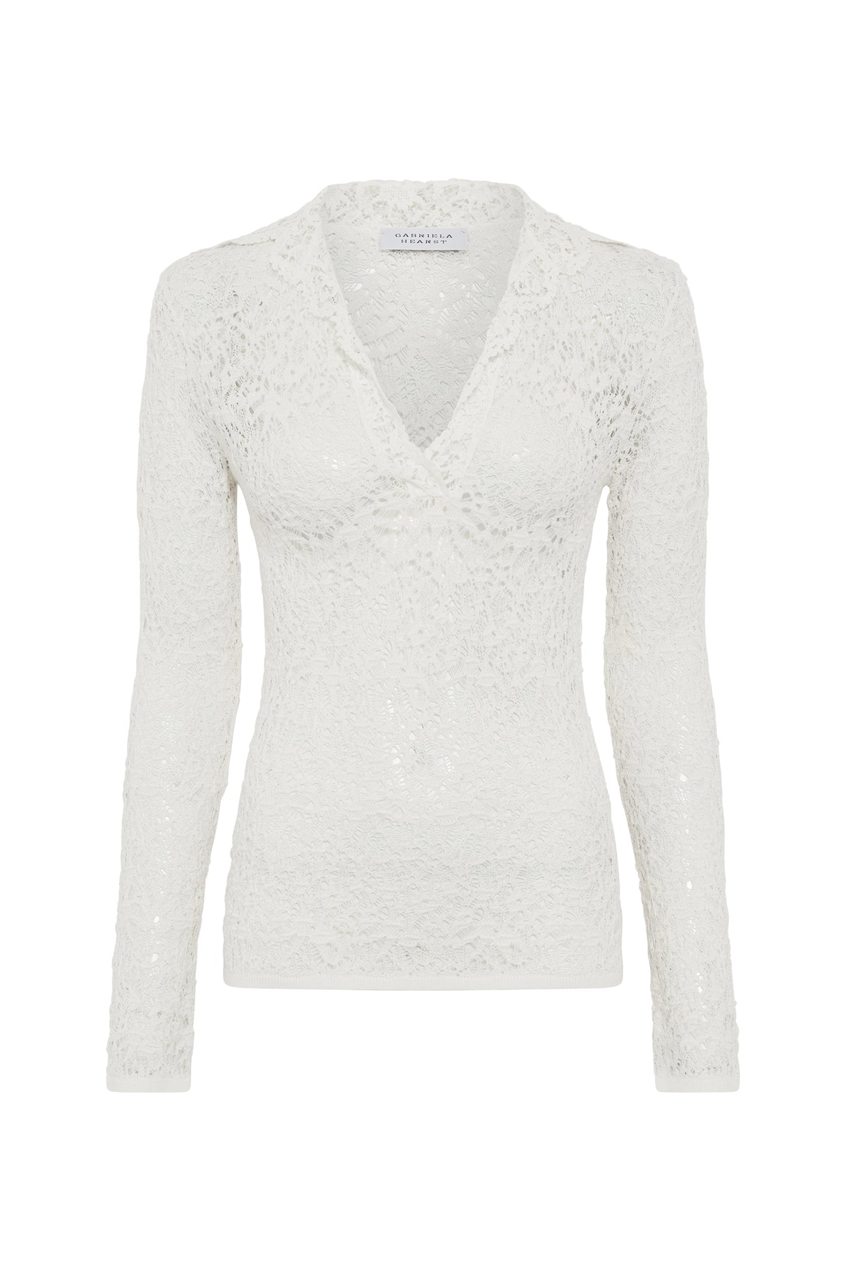 Jord Polo in Ivory Merino Wool Silk