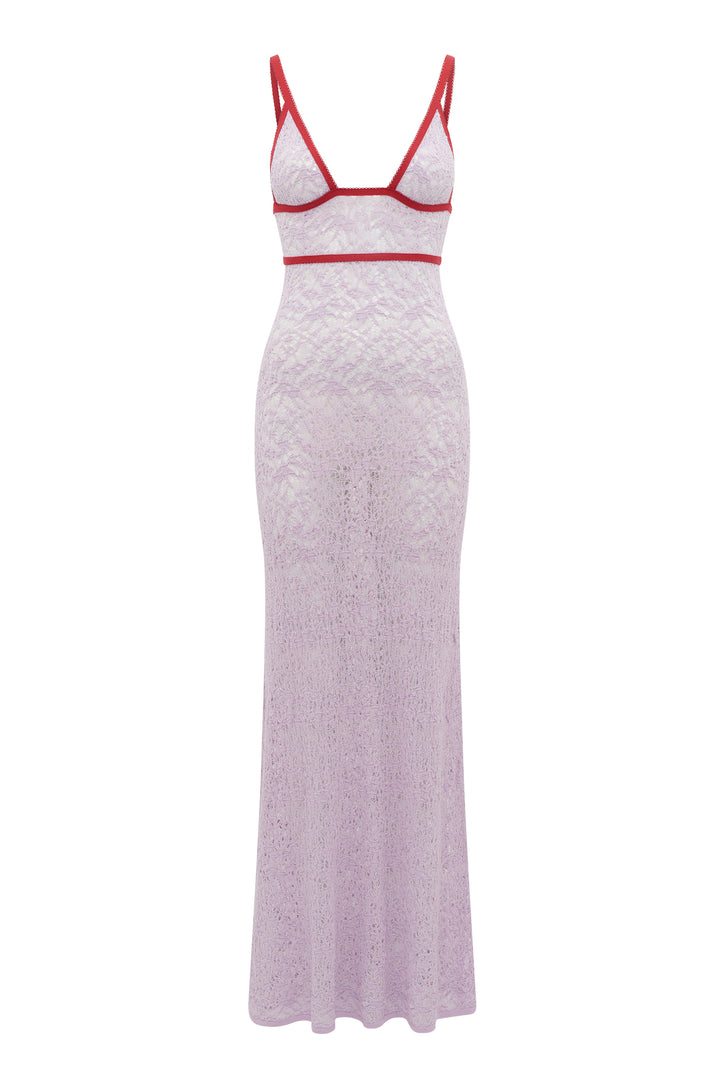 Lilac/Scarlet Red